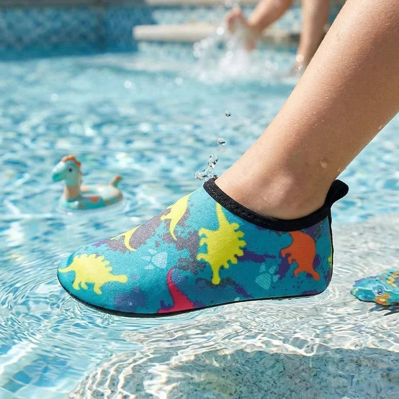 Kids Water Shoes Summer Swimming Beach Barefoot Sneakers Cute Baby Swimming Aqua Shoes Quick-Dry Foldable Surf Sea Slippers