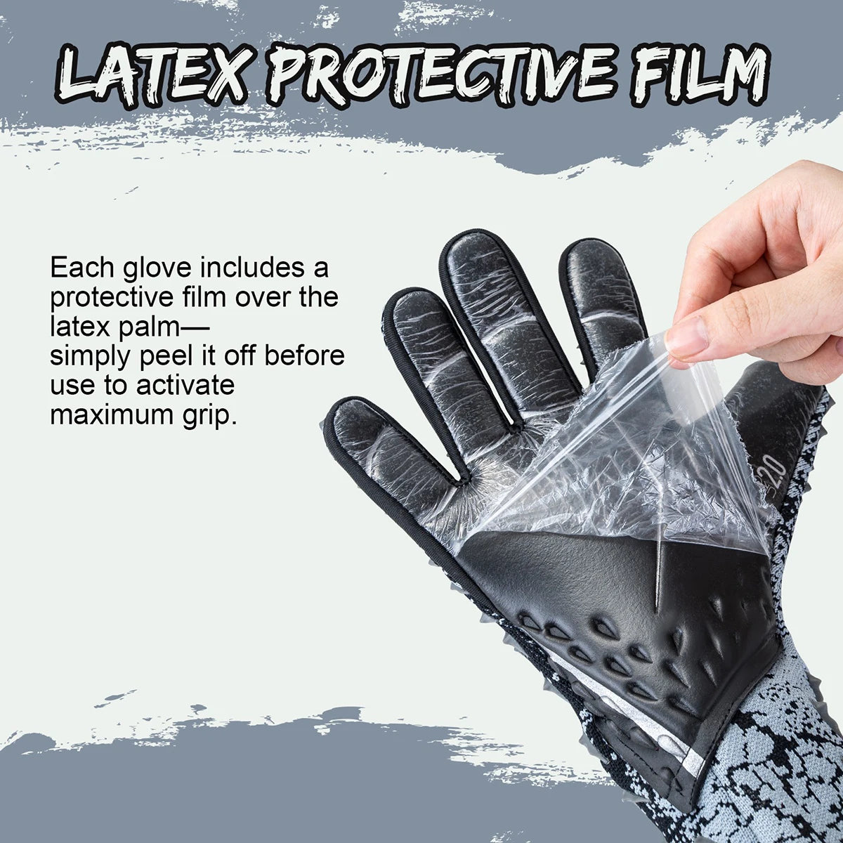 GKHMNEW Soccer Goalie Gloves Youth and Adult Enhanced Latex Grip