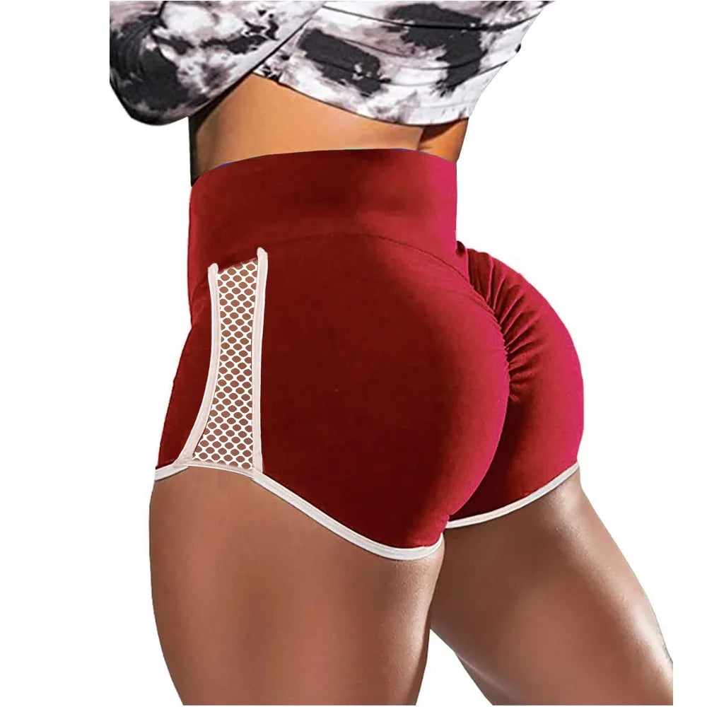 High Waist Sport Shorts Quick-Drying Side Hollow Out Slim Fit Short Multipurpose Women Stretchy Short Run Exercise Yoga Shorts