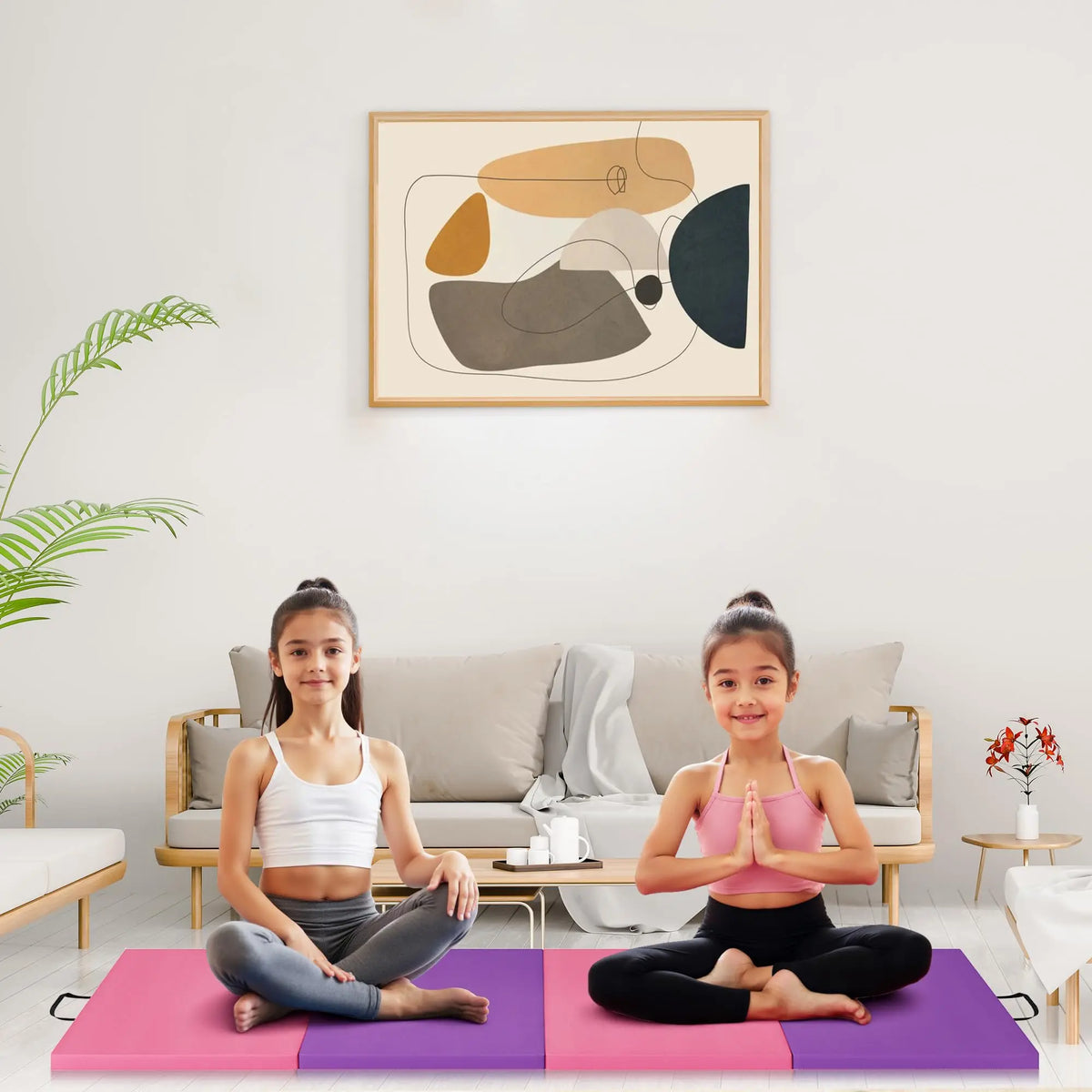 HiMISS Gymnastics Mat 4-5 Fold Tumbling Mat For Home Gym