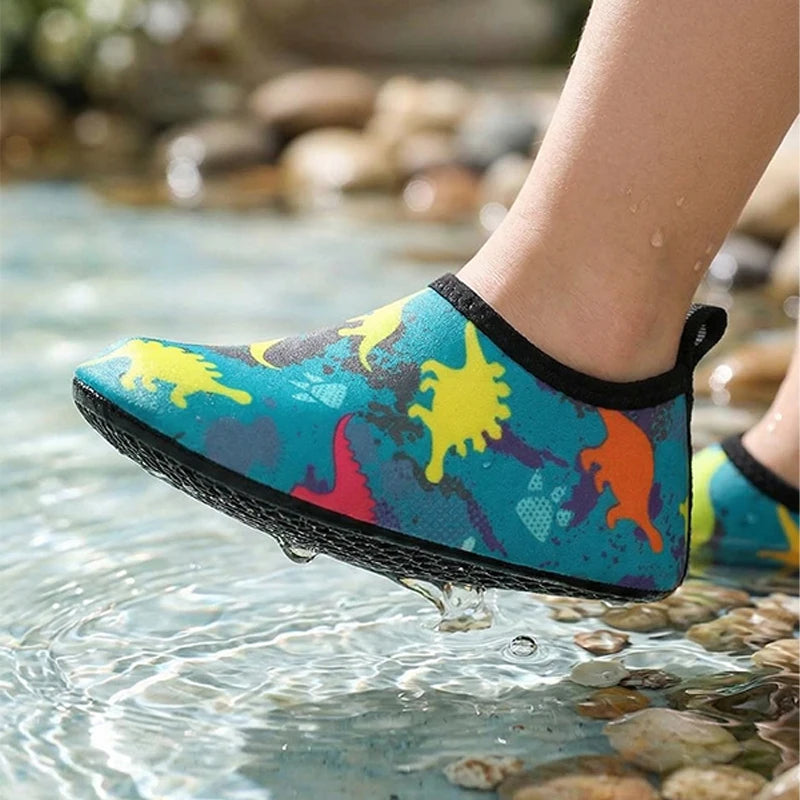 Kids Water Shoes Summer Swimming Beach Barefoot Sneakers Cute Baby Swimming Aqua Shoes Quick-Dry Foldable Surf Sea Slippers