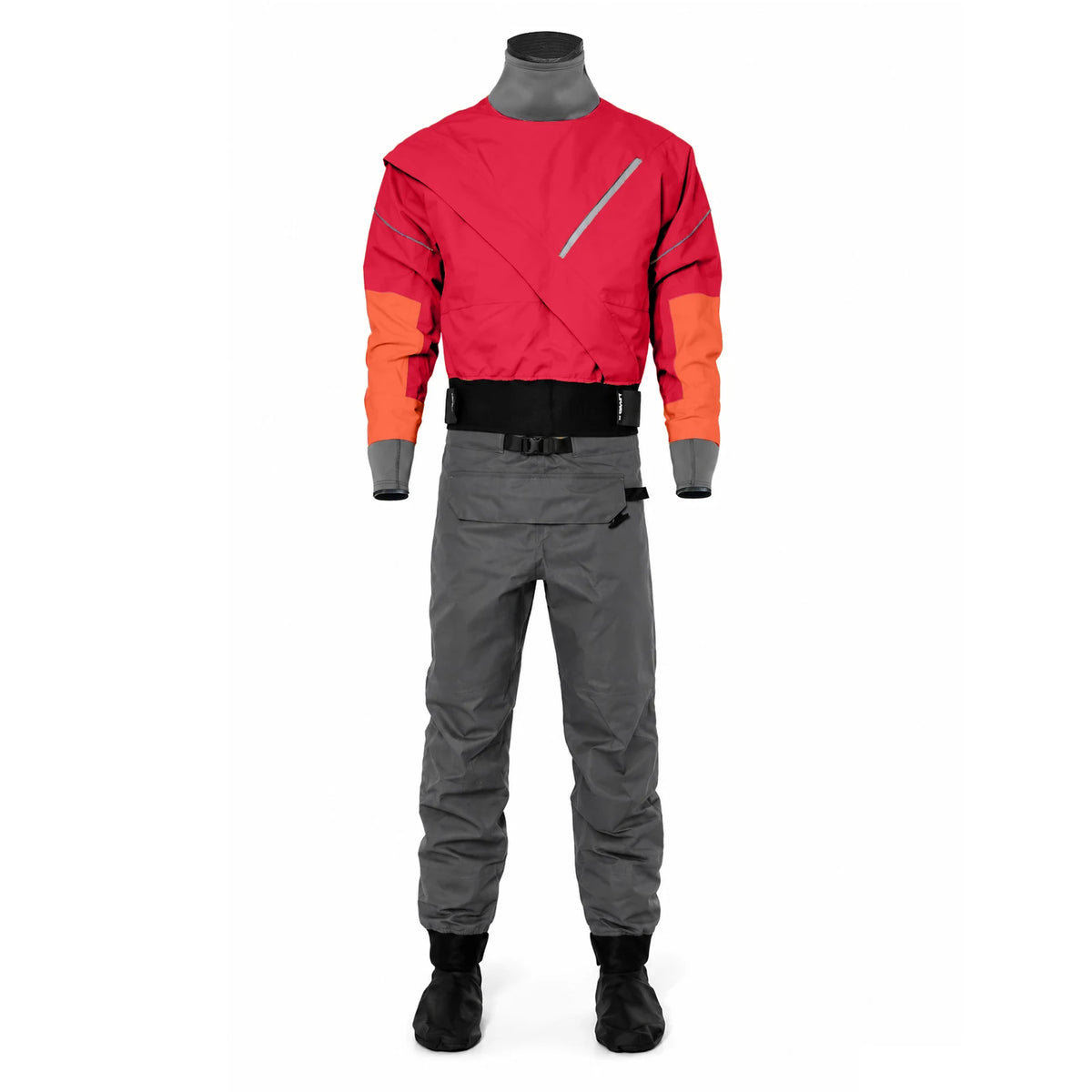 Lkver Mens 3 Layer Waterproof Drysuit With Latex Seals