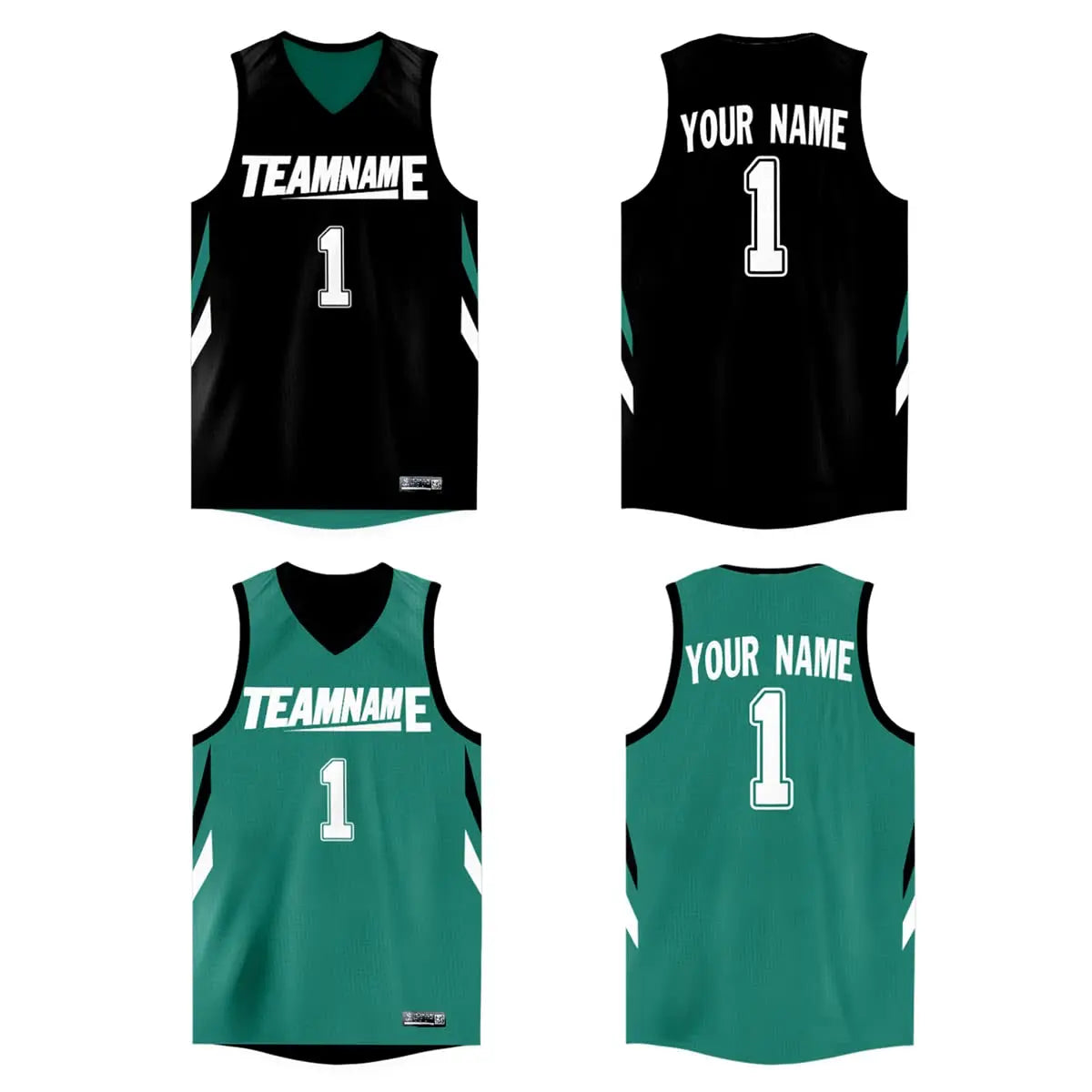 WAKDOP Custom Reversible Basketball Jersey With Team Name And Number
