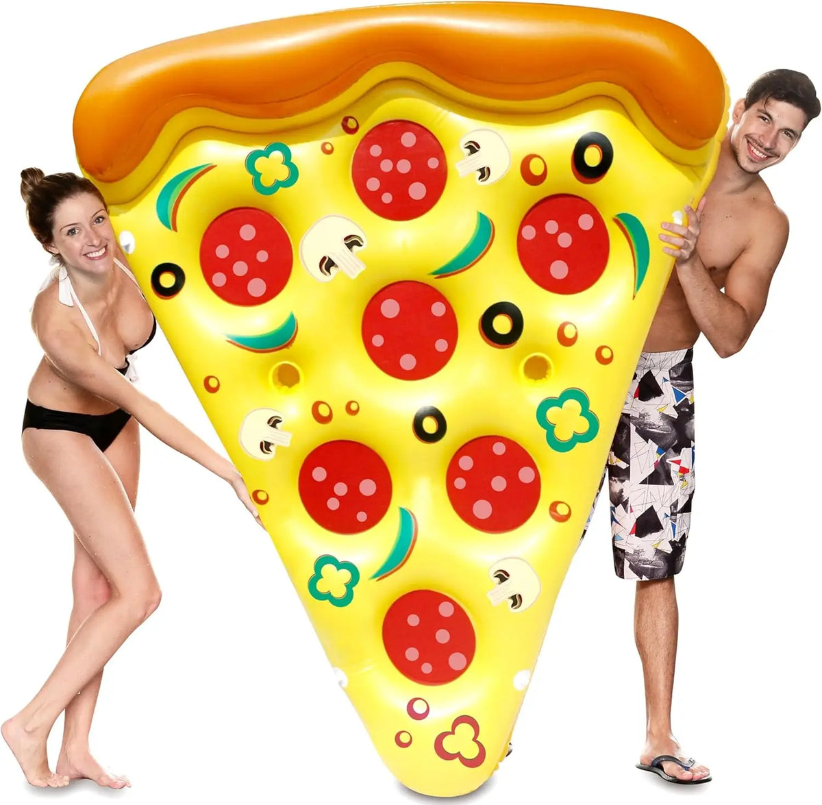 Joyfy Giant Inflatable Pizza Slice Pool Float For Adults