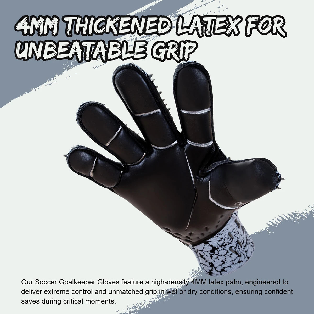 GKHMNEW Soccer Goalie Gloves Youth and Adult Enhanced Latex Grip