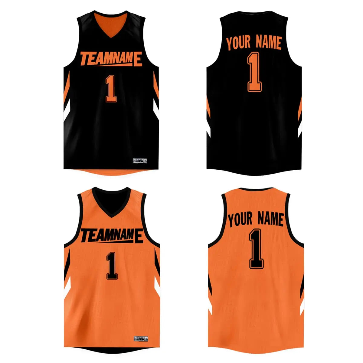 WAKDOP Custom Reversible Basketball Jersey With Team Name And Number