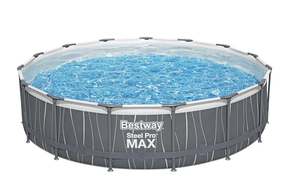 Steel Pro Max Above Ground Swimming Pool With Led Lights