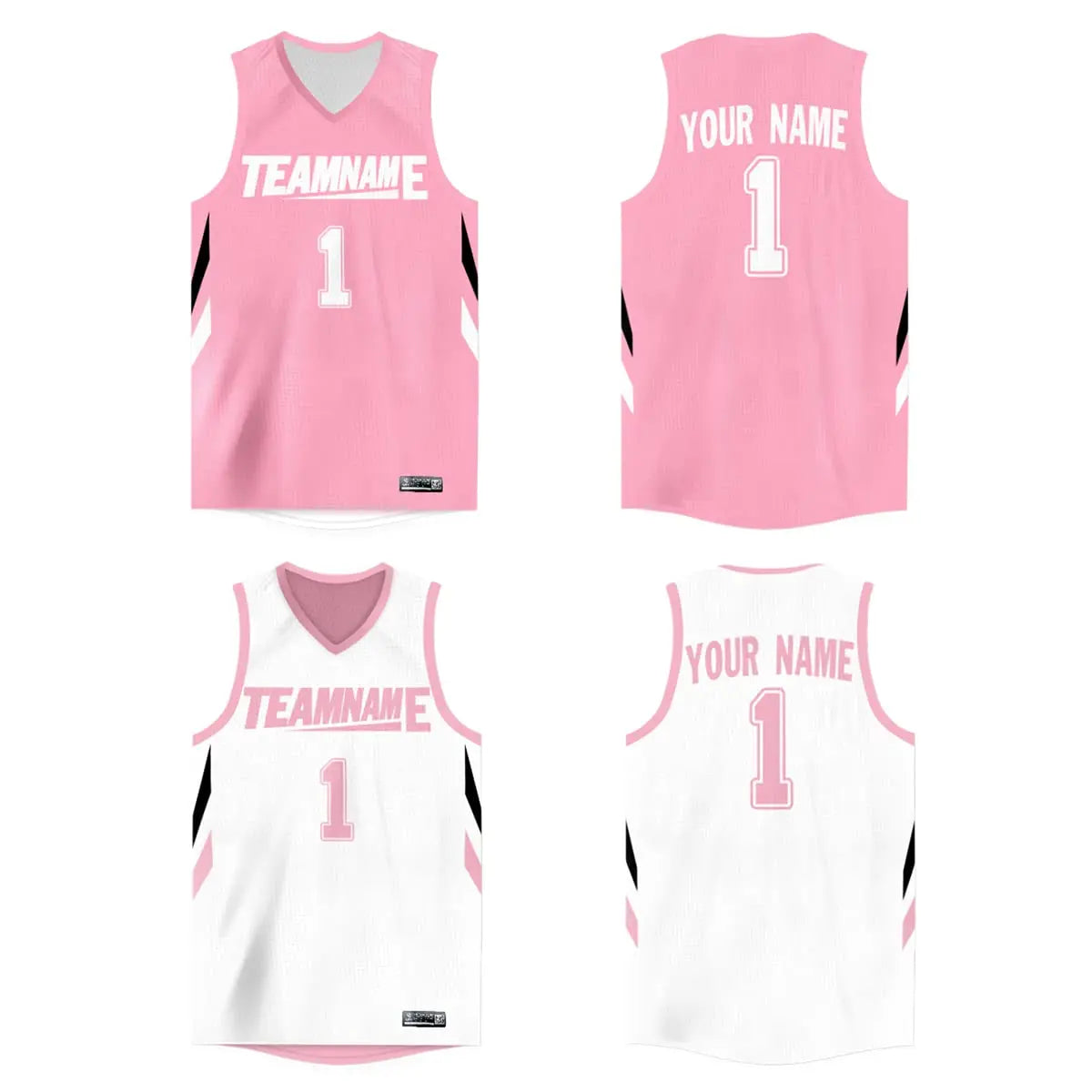 WAKDOP Custom Reversible Basketball Jersey With Team Name And Number