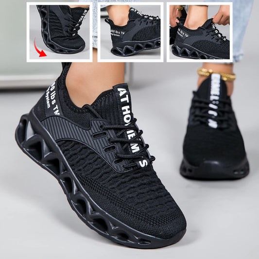 Unisex Knit Breathable Running Shoes With Lightweight Non Slip