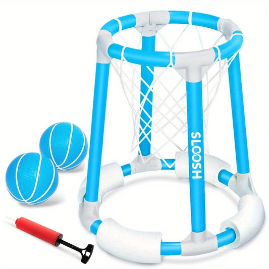 Joyfy Floating Pool Basketball Hoop Set With 2 Balls