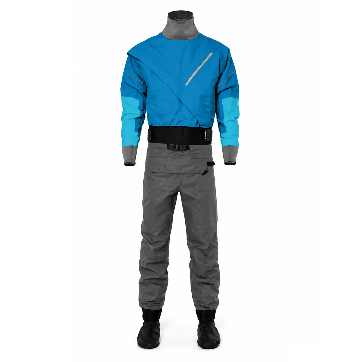 Lkver Mens 3 Layer Waterproof Drysuit With Latex Seals
