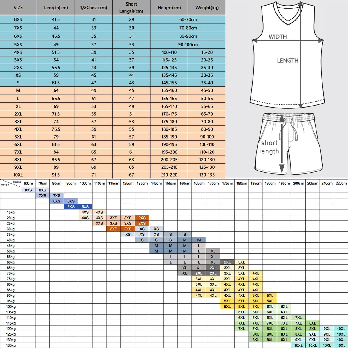 WAKDOP Custom Reversible Basketball Jersey With Team Name And Number