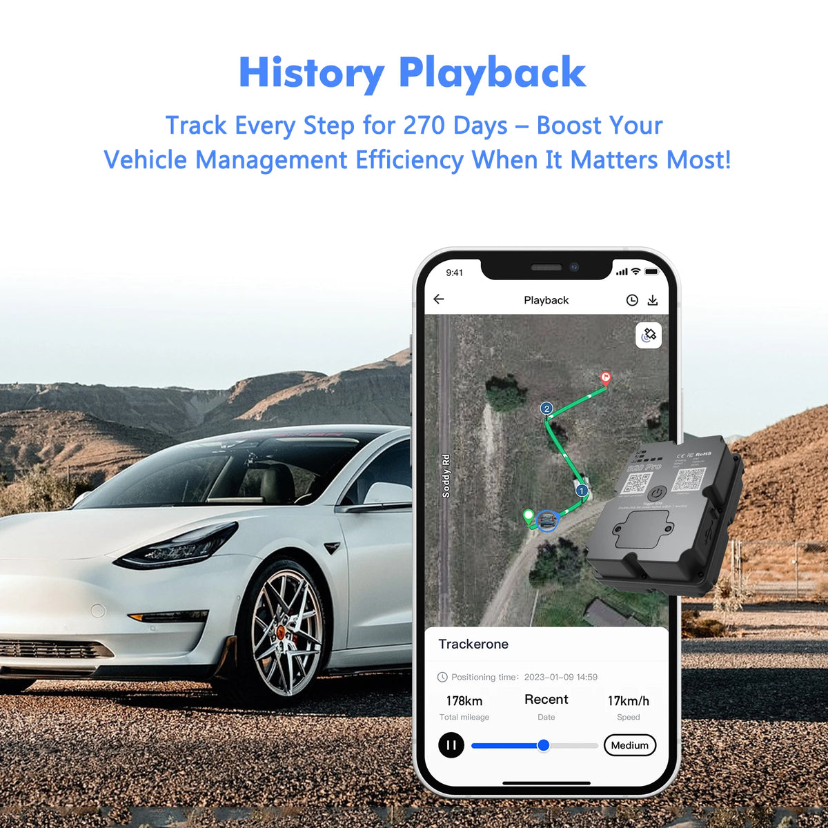 [For Vehicles]4G GPS 7500mAh 45-Days Battery Life Strong Magnetic Installation(Subscription Required)Car Truck Anti-theft Device
