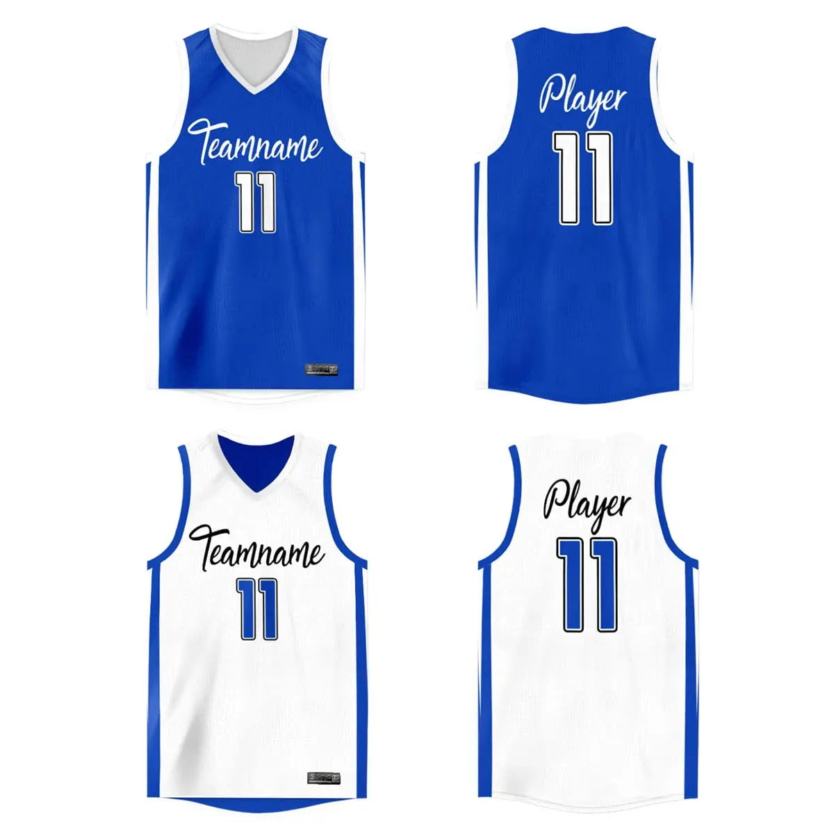 WAKDOP Custom Reversible Basketball Jersey With Team Name And Number