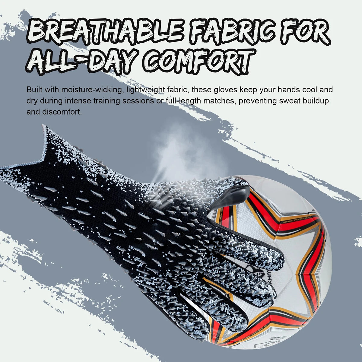 GKHMNEW Soccer Goalie Gloves Youth and Adult Enhanced Latex Grip