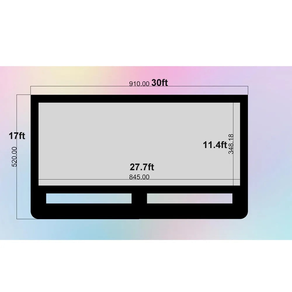 Giant Inflatable Movie Screen For Outdoor Backyard Cinema